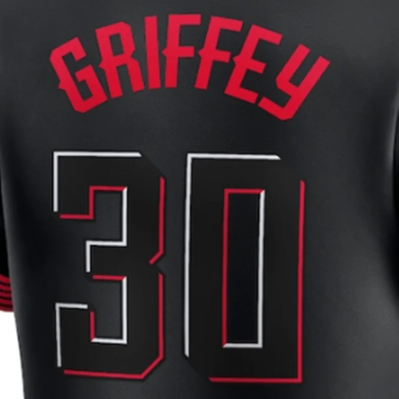 thumbnail image 1 of Camisetas de béisbol de la famosa marca Cincinnati con bordados para hombres, mujeres y jóvenes personalizados LARKIN #19 VOTTO #30 GRIFFEY #44 DE LACRUZ, 1 of 5