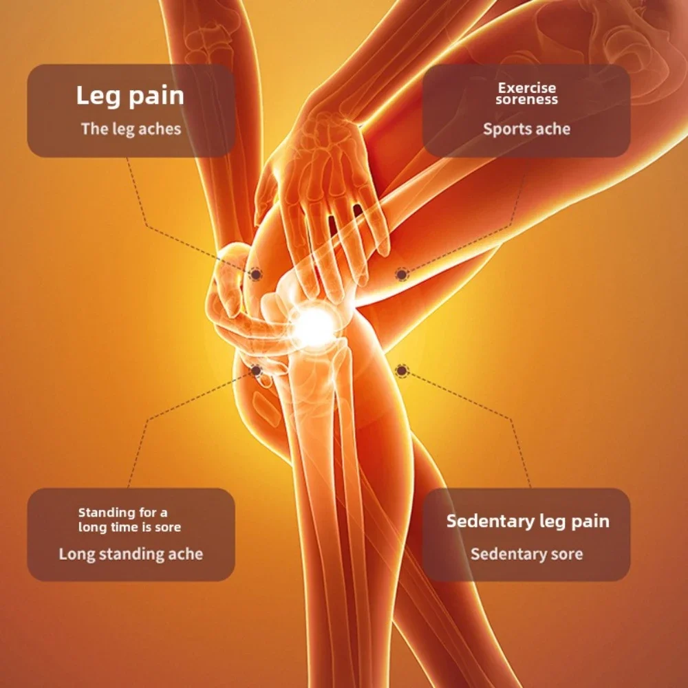 Full Airbag LCD Digital Display Air Wave Massager Leg Massage Machine Vibration Heating Foot Massager for Knee Thigh and Calf