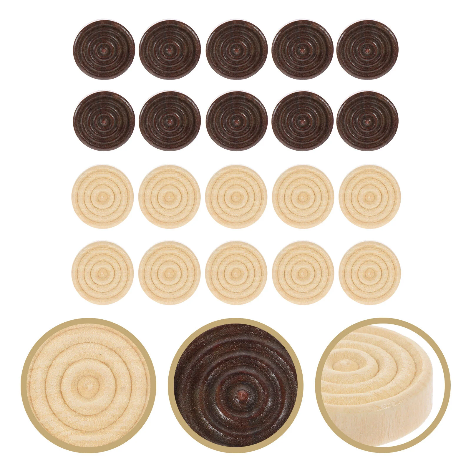 48 Pcs Pennarello Universale Scacchiera In Legno Scacchiera Set Dama Rotonda Dama Backgammon Accessori Per Giochi Giocattoli Da Viaggio