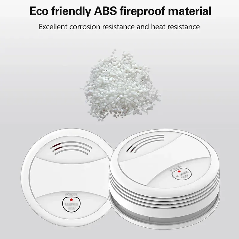 HIVA Tuya WIFI Fire Smoke Detector Security Alarm System For Garden Smoke House Home Office SmartLife APP Control Fire Alarm smoke alarm
