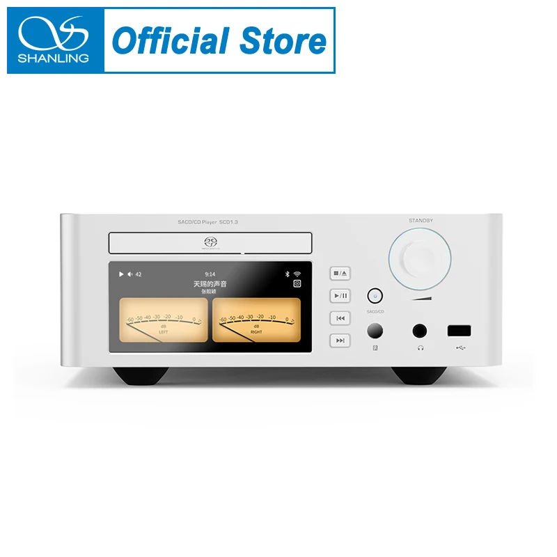 Shanling Scd1.3 Lettore Cd Sacd Hi-Res Audio Sanyo Hd870 Me1389Ee Sistema Ak4499Ex Ak4191 Dac Chip Bluetooth Ldac Pcm768 Dsd512