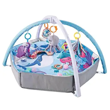 Tappetini per attività musicali Tappetino da palestra per attività traspirante 7 in 1 per palestra per bambini Neonato Giocattoli musicali per fitness Gioco di attività flessibile per bambini