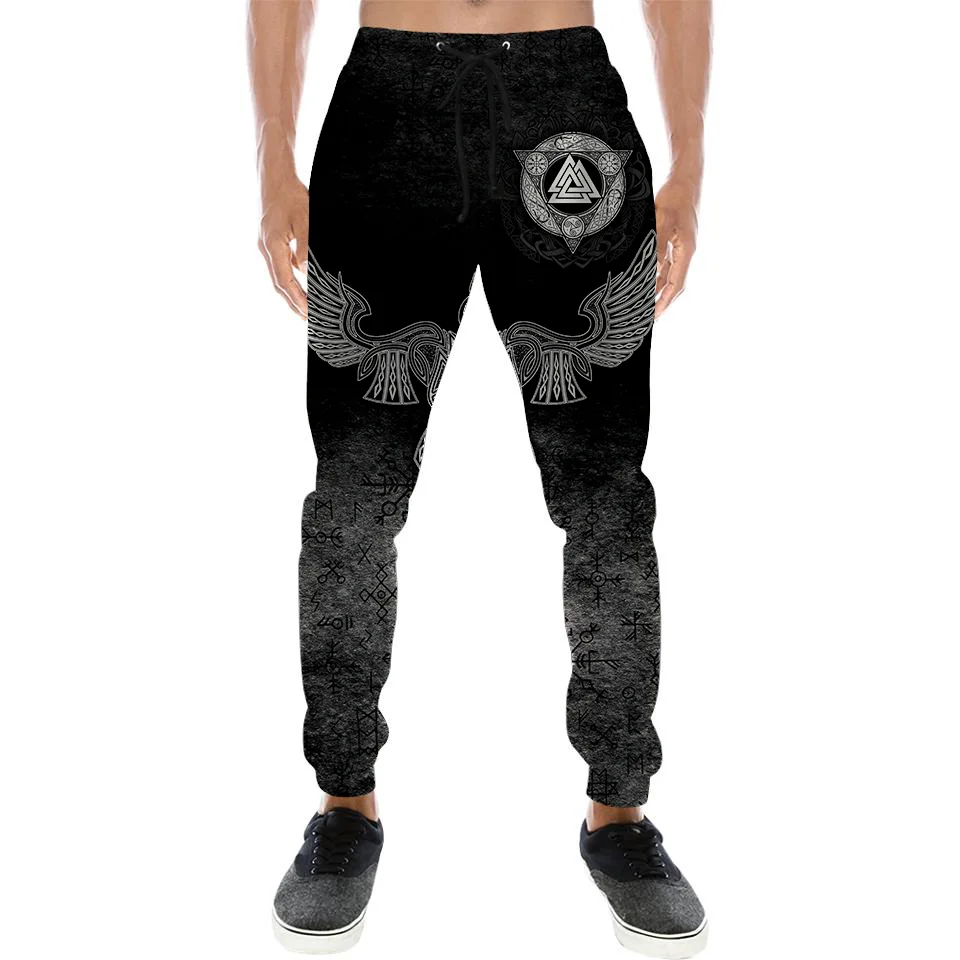 Long Trousers Odin Raven Tattoo 3D Printed Men Sweatpants Vintage Street Pants Harajuku Y2k Fashion Casual Joggers Man Clothing 5