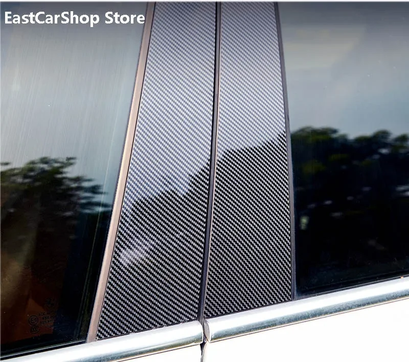 5PCS Auto Deur Dorpel Beschermer, voor Suzuki Vitara Koolstofvezel Sport Drempel Anti-Kras Sticker Deur Rand Bescherming Versieren