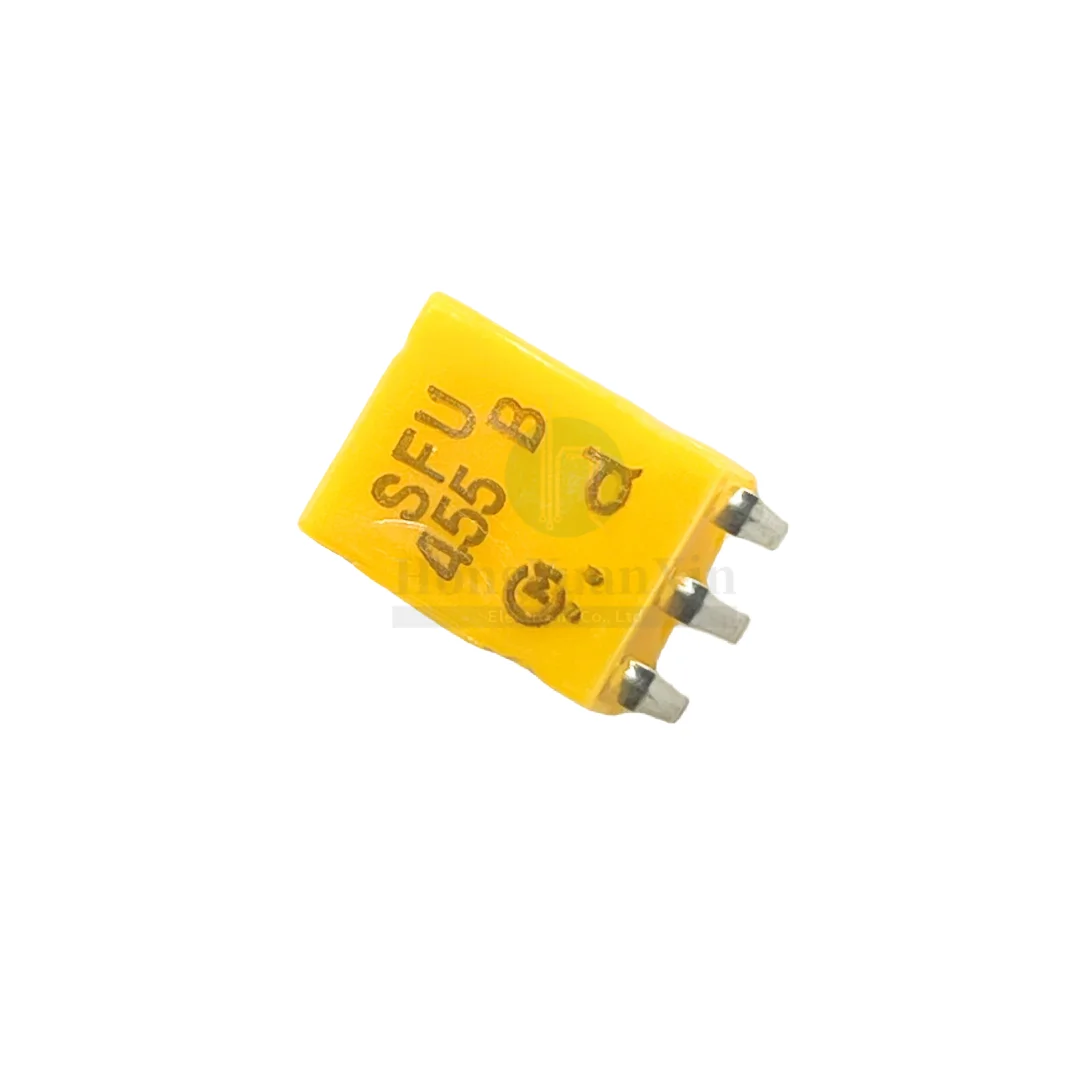 100PCS/세라믹 수정 발진기 SFU455B2 455B2 455KHZ 곡선 발 3 피트 필터 원격 제어 기계