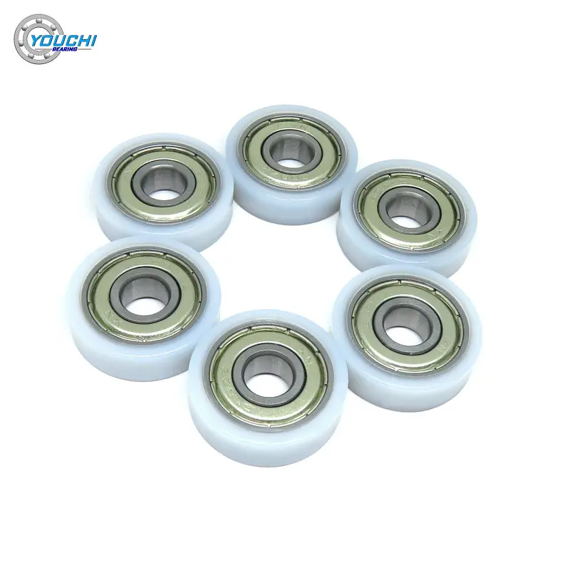 nailon bs60826 8 8x26x8 rolo de guia liso plastico 05