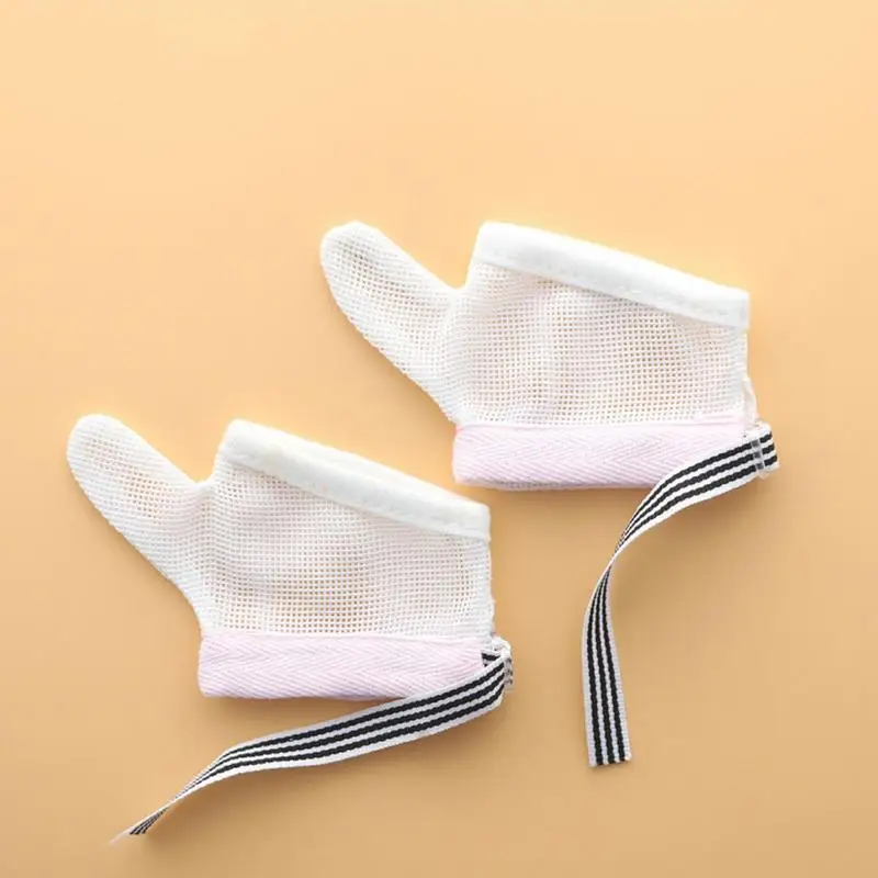 Newborn Gloves Thumb Protector Baby Mesh Gloves Baby Mittens Protective Gloves Children's Mittens Baby Hand Mittens Nail Biting 5