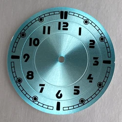 Luminous Black Blue Watch Dial Hand Set for Pilot Diver Watches | 33.5mm (Blue)