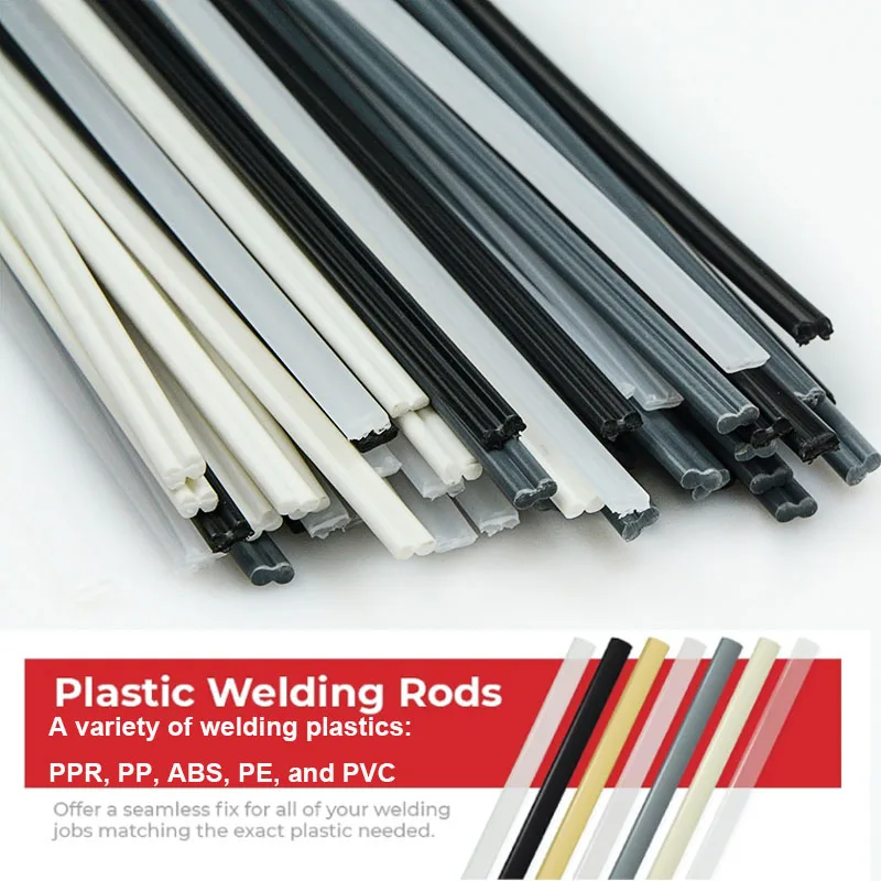 5/10/20PCS Plastic welding rods ABS/PP/PVC/PE Welding Sticks 5x2mm for Plastic Welder guns Bumper Repair Welding Supplies 20cm 3