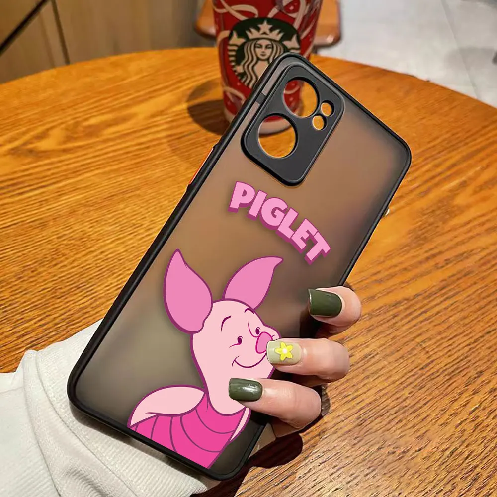 thumbnail image 1 of Matte Phone Case for OPPO RENO 8 8T 7Z 7 6Z 6 5 4 3 PRO PLUS 4G 5G Hard Case Funda Coque Capa Shell Cover Cute Pink Piglet Anime, 1 of 5