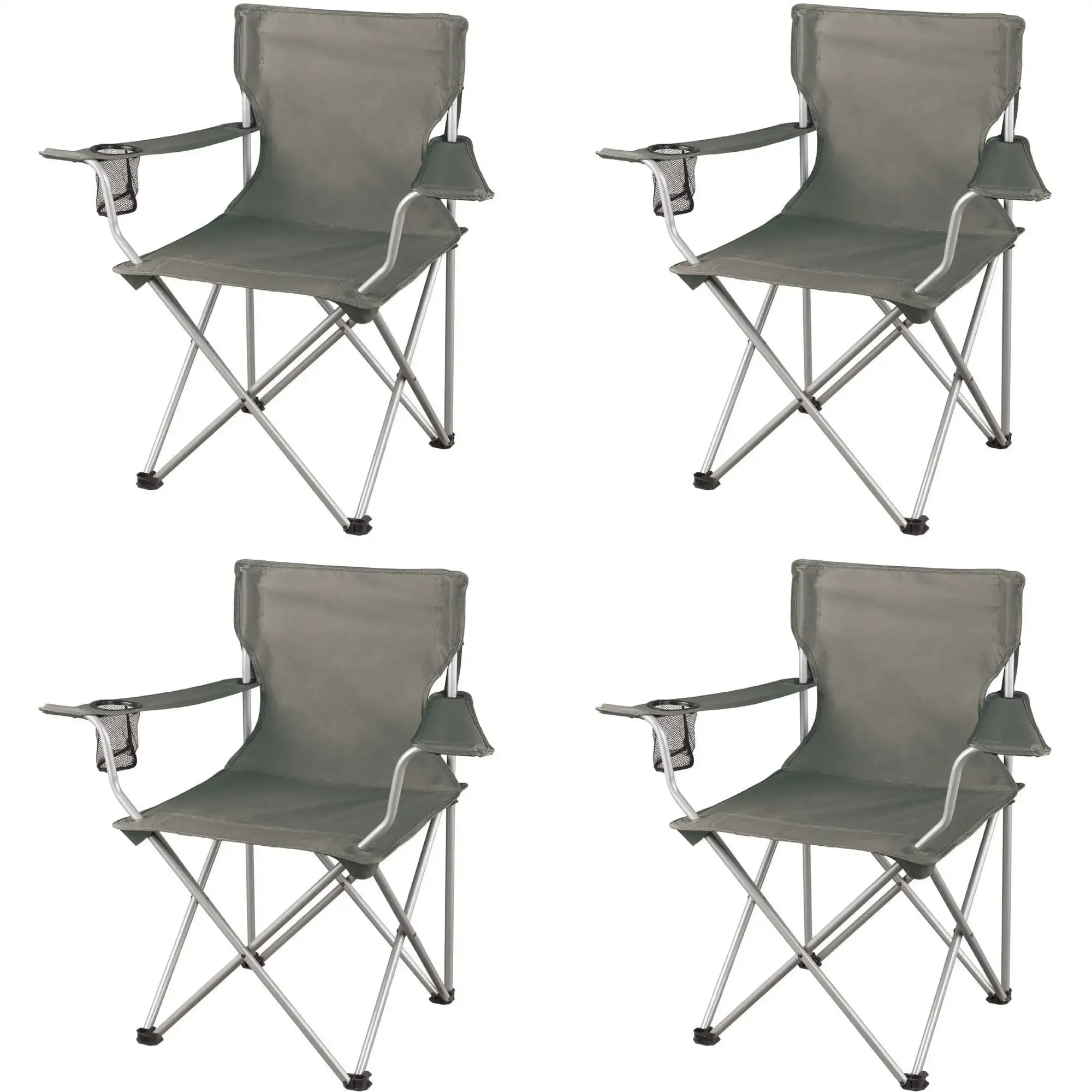 

Limited-time seconds kill Classic Folding Camp Chairs, with Mesh Cup Holder,Set of 4, 32.10 x 19.10 x 32.10 Inches