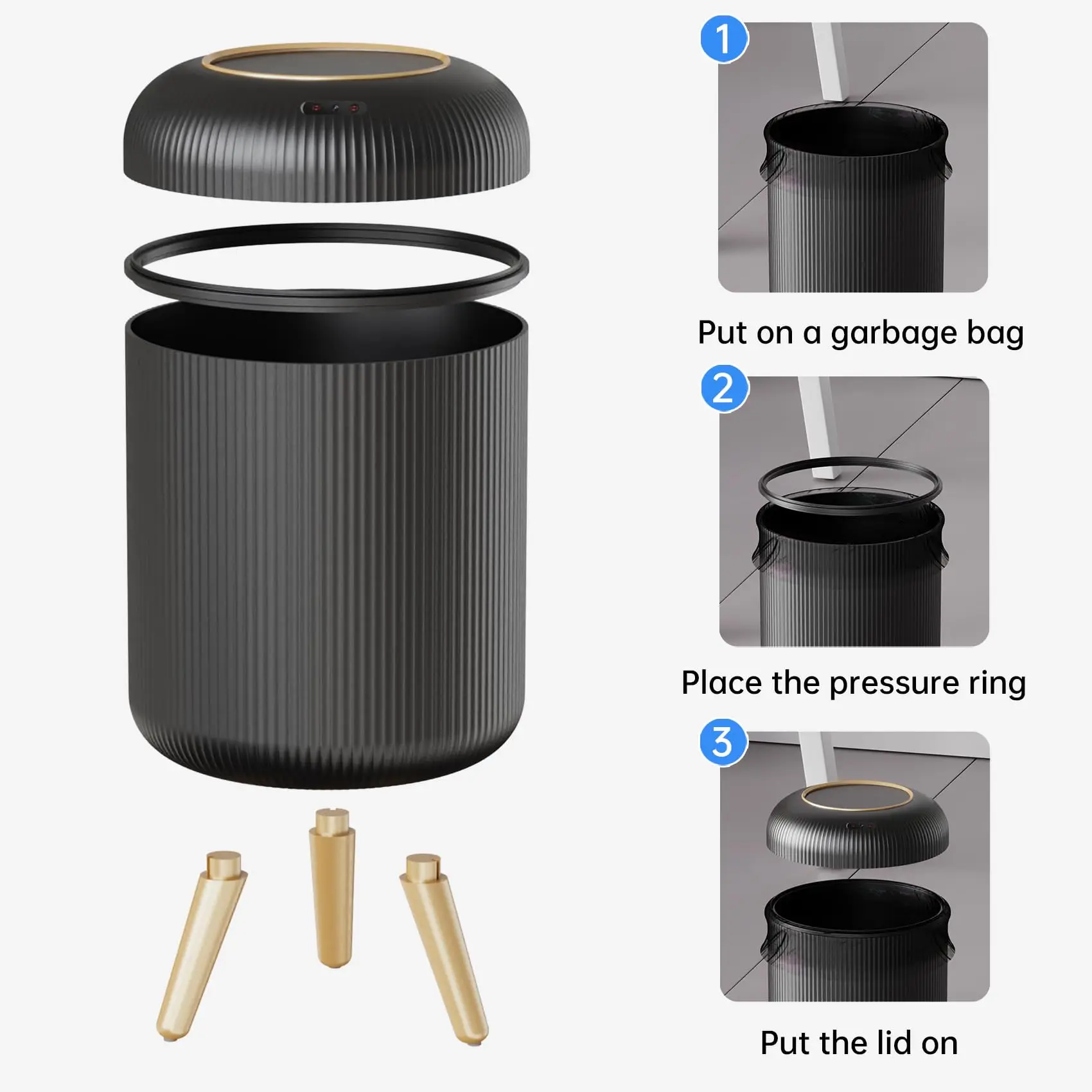 Smart Automatic Sensor Dustbin with Lid