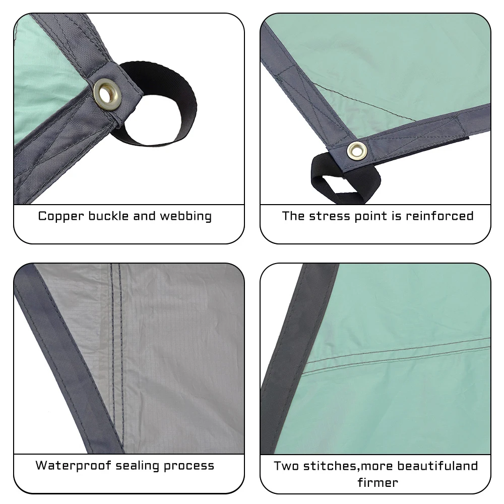 5.1x5.1m Large Tarp Tent Octagon Sunshade Awning 5 x 5 Outdoor Camping Canopy Extra Large for 12 Persons Monster Tent Shelter sun shade sail camping canopy