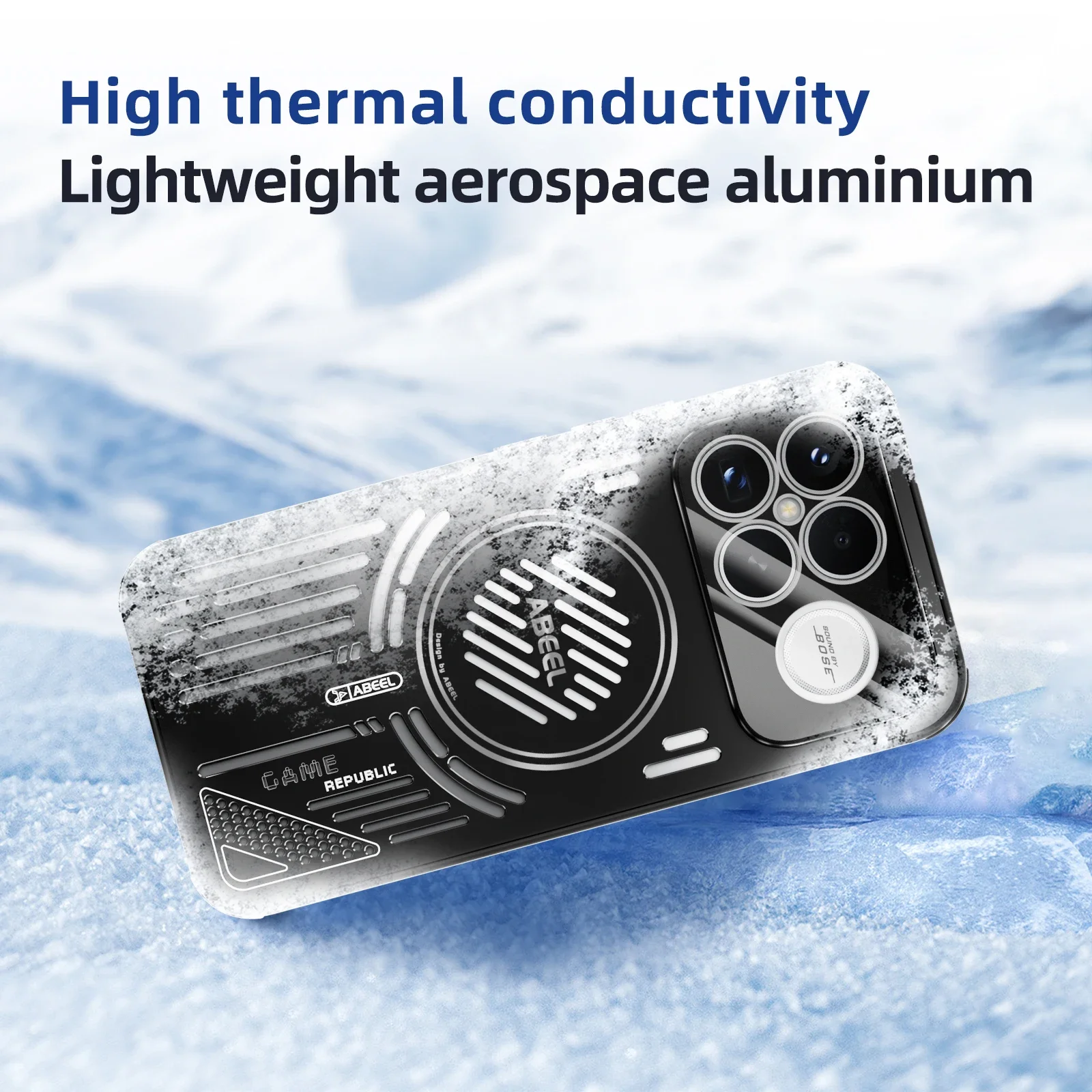 Premium Aluminum Magnetic Metal Phone Case with Heat Dissipation Technology