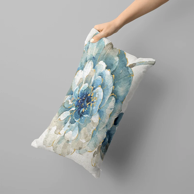 Cute Flower Cushion Cover Long Pillowcase Home Decoration Removable and Washable Multiple Sizes 30x50, 40x60, 50x70 2