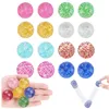 10pcs Children Bouncy Ball Toy Colored Bouncing Ball Rubber Outdoor Toys Sport Games Gold powder  Elastic Juggling Jumping Balls 1