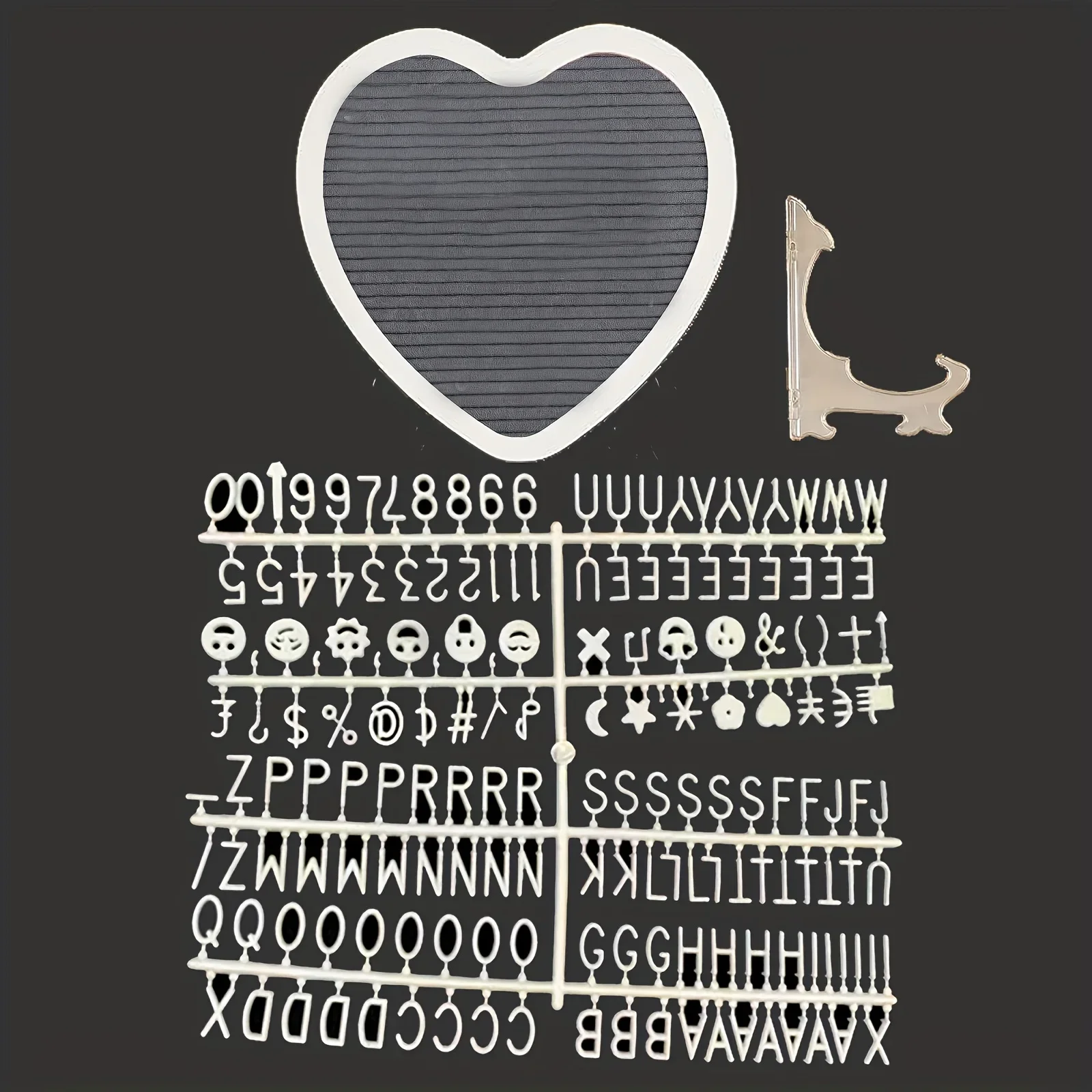 배터리 없이 사용하는 하트 모양 메시지 보드,  출생 알림, 결혼식 및 집 꾸미기에 적합