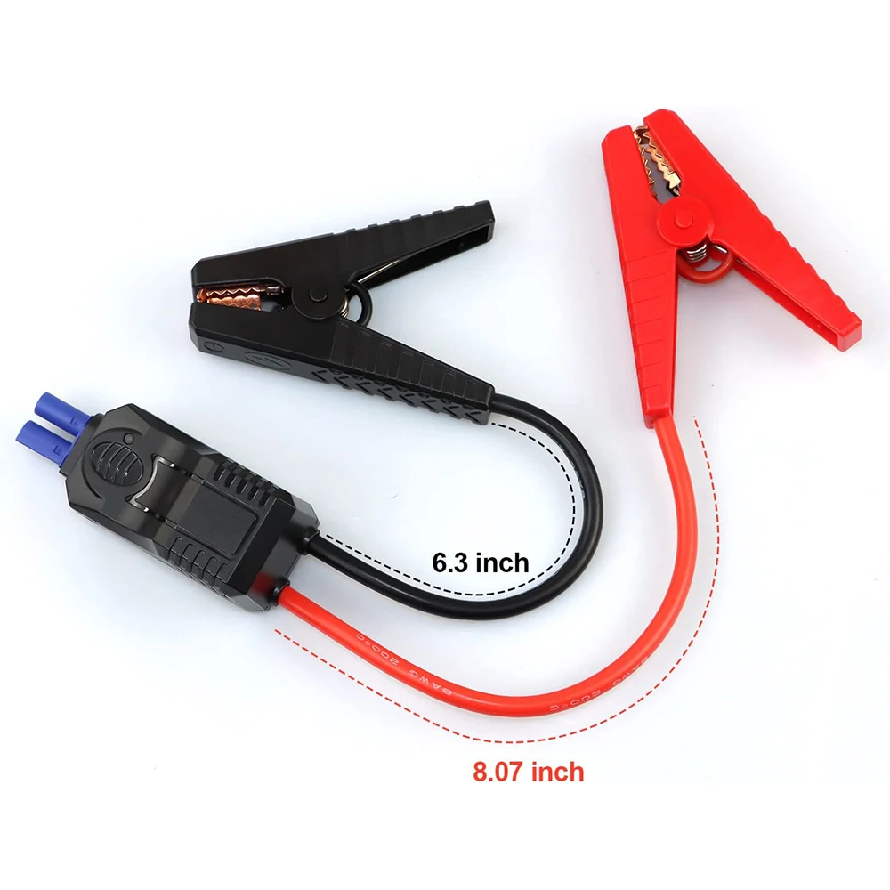Intelligent Car Cigarette Lighter Adapter Clip 12V DC Adapter Cable For Jump Starter