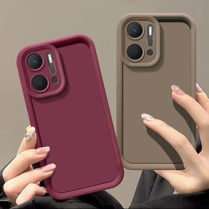 Enhanced Liquid Silicone Phone Case with Camera Protection - Square Design