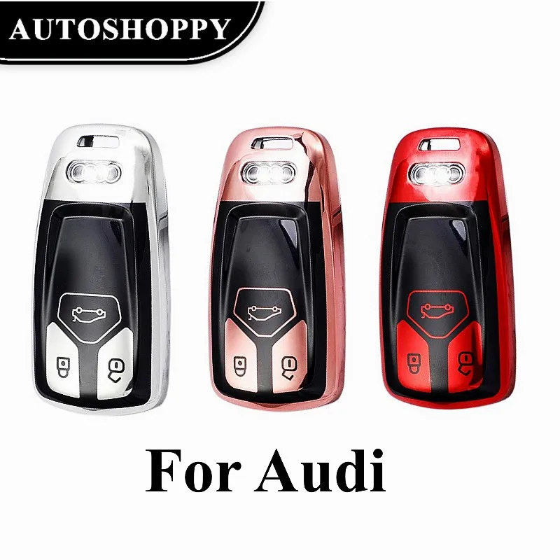 

All-inclusive TPU Car Remote Key Case Cover Shell For AudiA1 A3A4 B9 A5 A6 Q3 Q5 4M Q7 TT TTS RS Coupe Protector Accessories