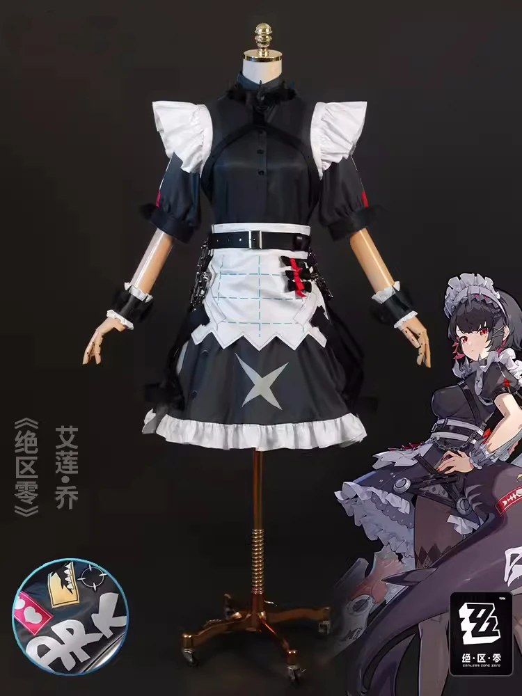 

Новинка, Эллен Джо, косплей-костюм, игра Zenless Zone Zero, милое платье горничной, одежда, комикс-с искусственными драгоценностями