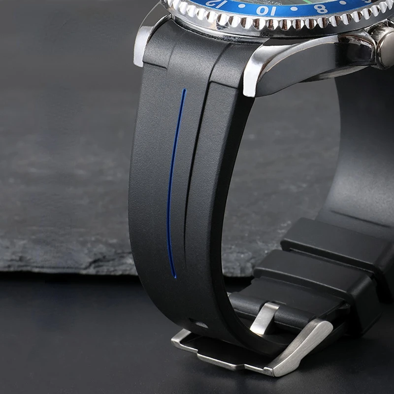 Black Water Ghost Green Water Ghost Air Overlord Cinturino In Silicone Per Cinturino Da Uomo In Gomma Rolex 20 21Mm