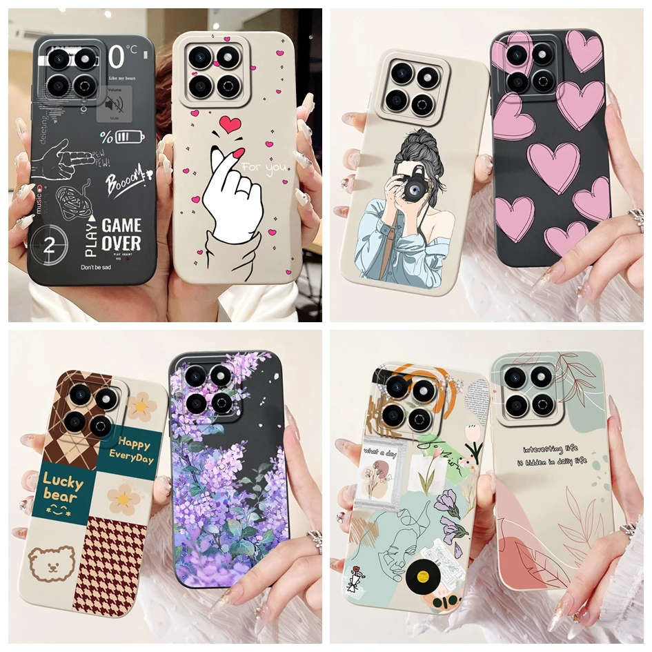 Shockproof Sweet Heart Silicone Phone Case - Pink