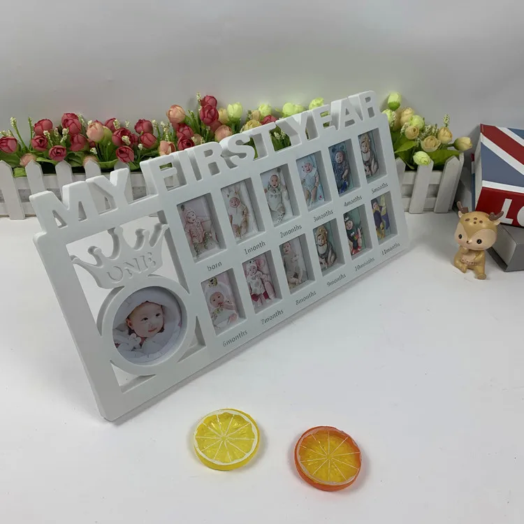 The First Year Baby Keepsake Frame 0-12 Months Pictures Photo Frame Souvenirs Kids Growing Memory Gift Children Gift ultrasound photo frame