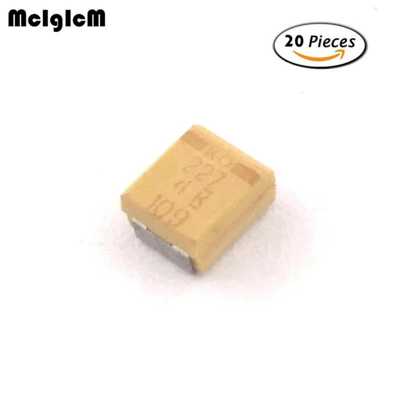 

Танталовый конденсатор MCIGICM 20 шт. B 3528 220uF 4V SMD