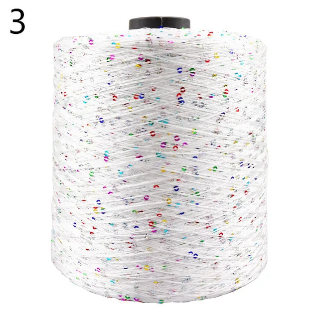 Summer Sequins Yarn for DIY, Shiny Glitter, Sparkle Crochet Thread, Hand Woven Rag, Knitting Sweater, Blanket Yarn, 700m, 100g 3
