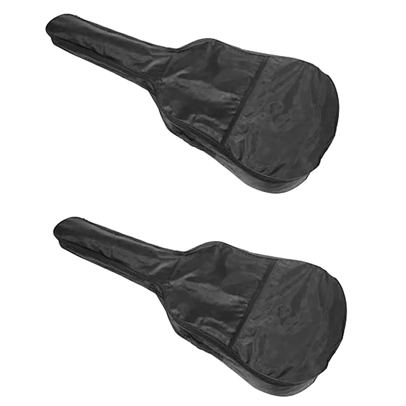 

2X Acoustic Guitar Bag Guitar Bag With Back Hanger Loop For 41Inch Acoustic Guitar Electric Guitar Bass Classical Guitar