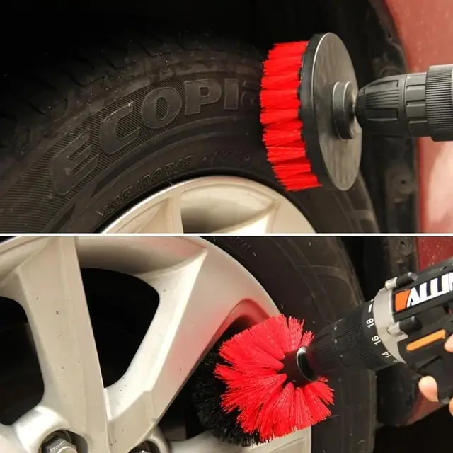 3Pcs/Set Power Scrubber Brush Set for Bathroom Drill Scrubber Brush for Cleaning Cordless Drill Attachment Kit Power Scrub 6