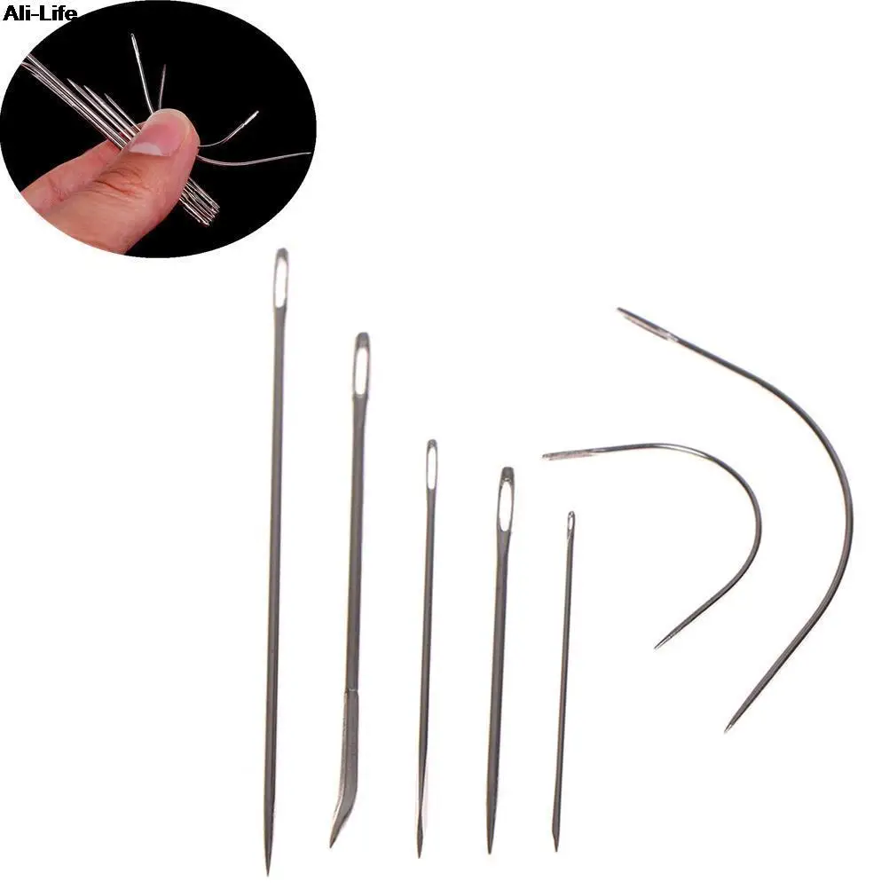 7 Pcs/set Sail Carpet Leather Curved Canvas Sewing Needles Hand Repair
