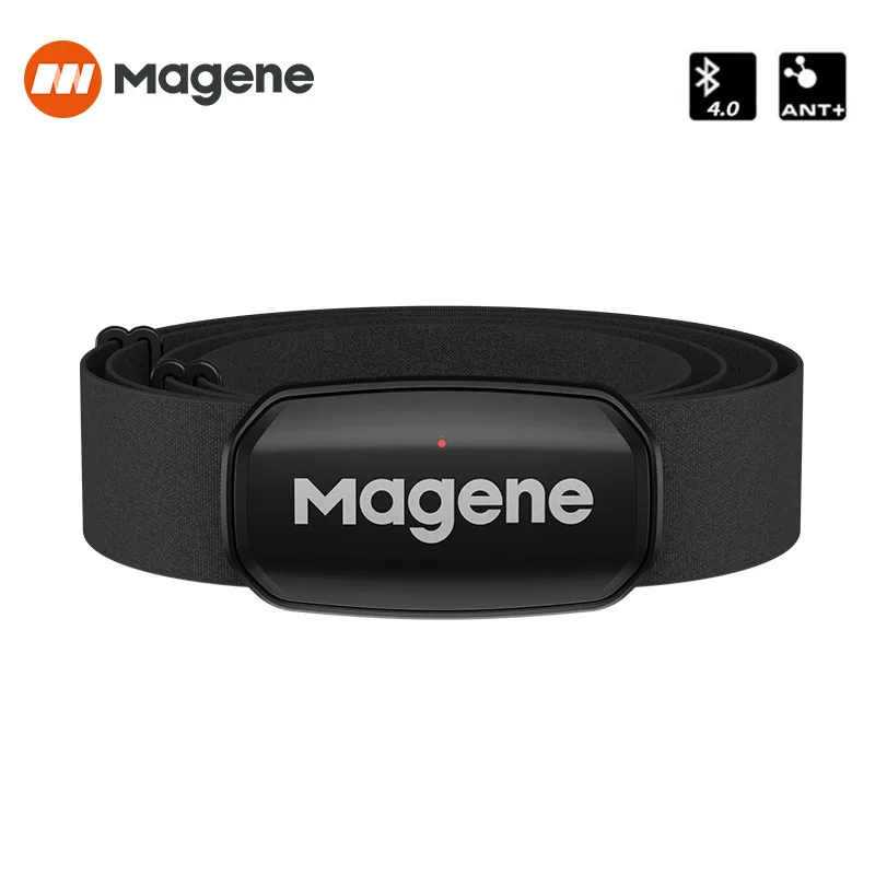 Magene-Bluetooth Sensor de Frequência Cardíaca, Atualização ANT, H64 HR Monitor, Alça no peito, Modo Dual, Computador, Bicicleta, Sports Band Belt, H303