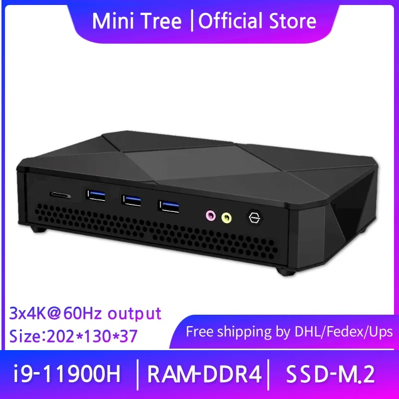 11Th Gen Nuc i9 Mini Gaming PC 11800H i71165G7 64GB DDR4 NVMe SSD