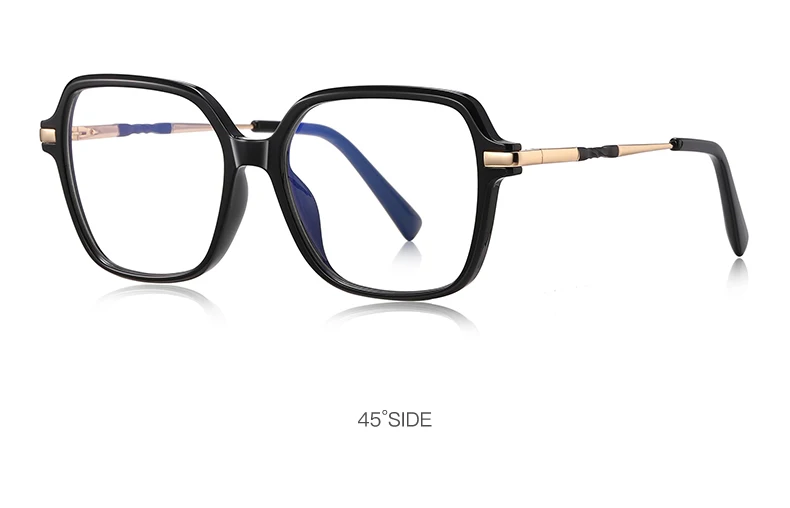 VKYEE Classic Retro Large Framed Glasses Anti-Blue Light Glasses Photochromic Customizable Prescription Glasses PFD2211