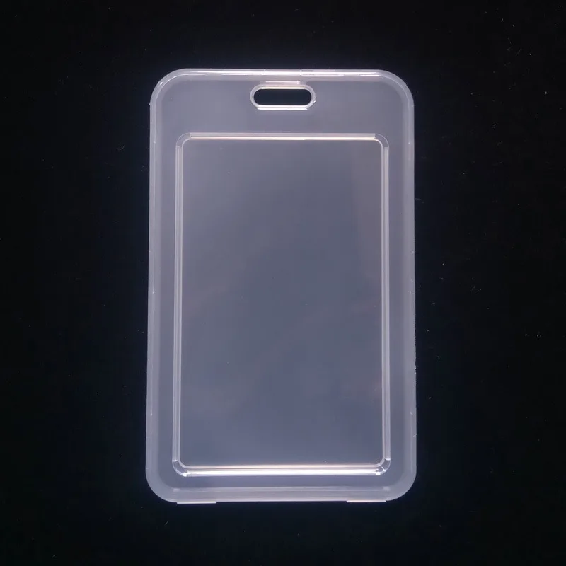 

2pcs/set PP Plastic Working Permit Case Sleeve Vertical Pass Work Card Cover Case Transparent Badge Holder ID Tag for Staff