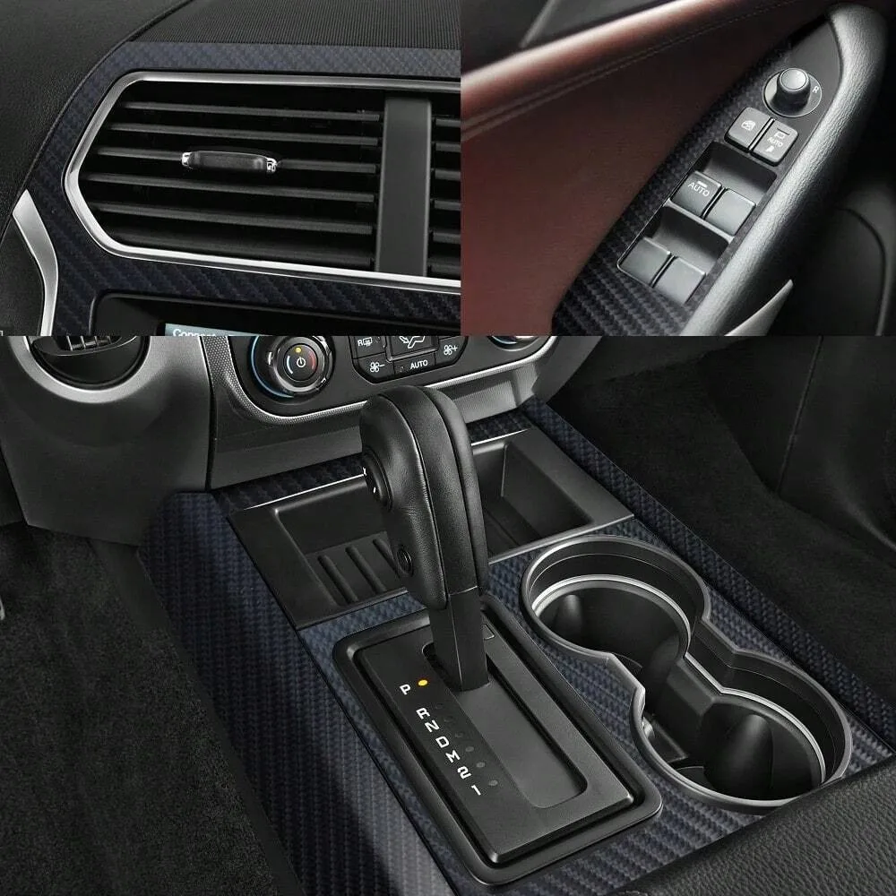 Carbon Fiber Protective Film Sticker for Car Body Auto Door Sill Threshold Scratch Proof Waterproof Matte Black Nano Paste Strip