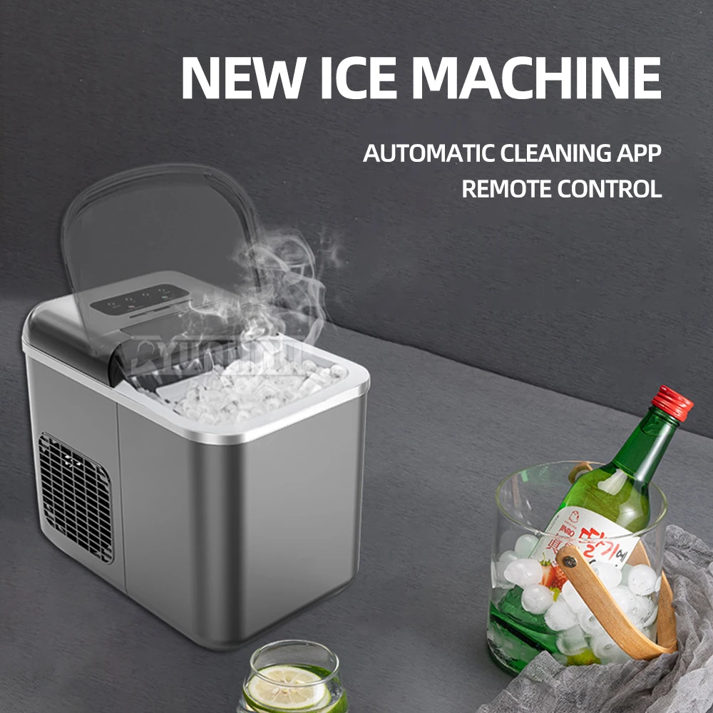 Automatic Ice Machine Electric Ice Cube Maker Home Commercial Desktop Buz Yapma Makinesi