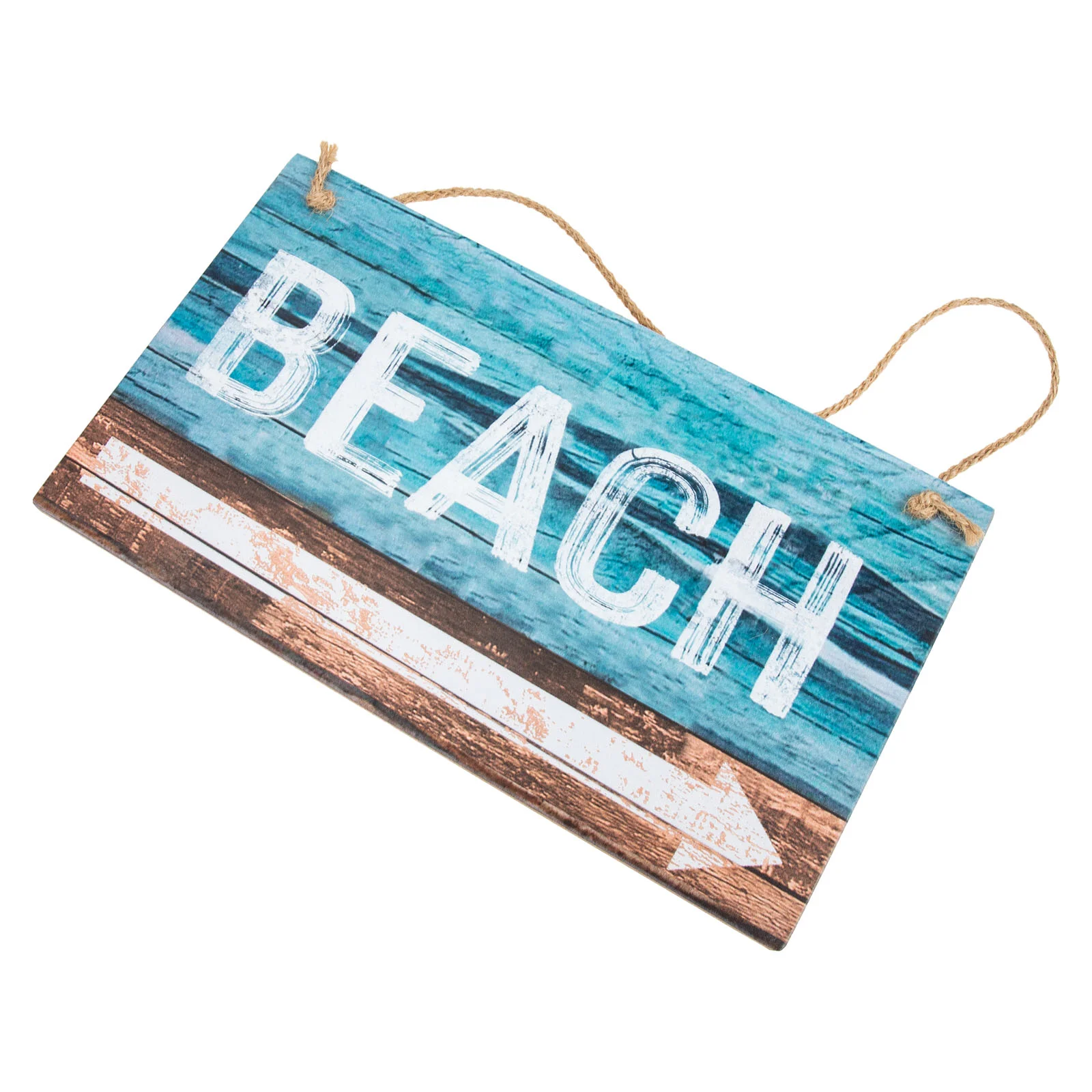 

Beach Sign Decoration Hanging Wooden Ornament Home House Decorations for Household Direction Rope Seaside Ocean