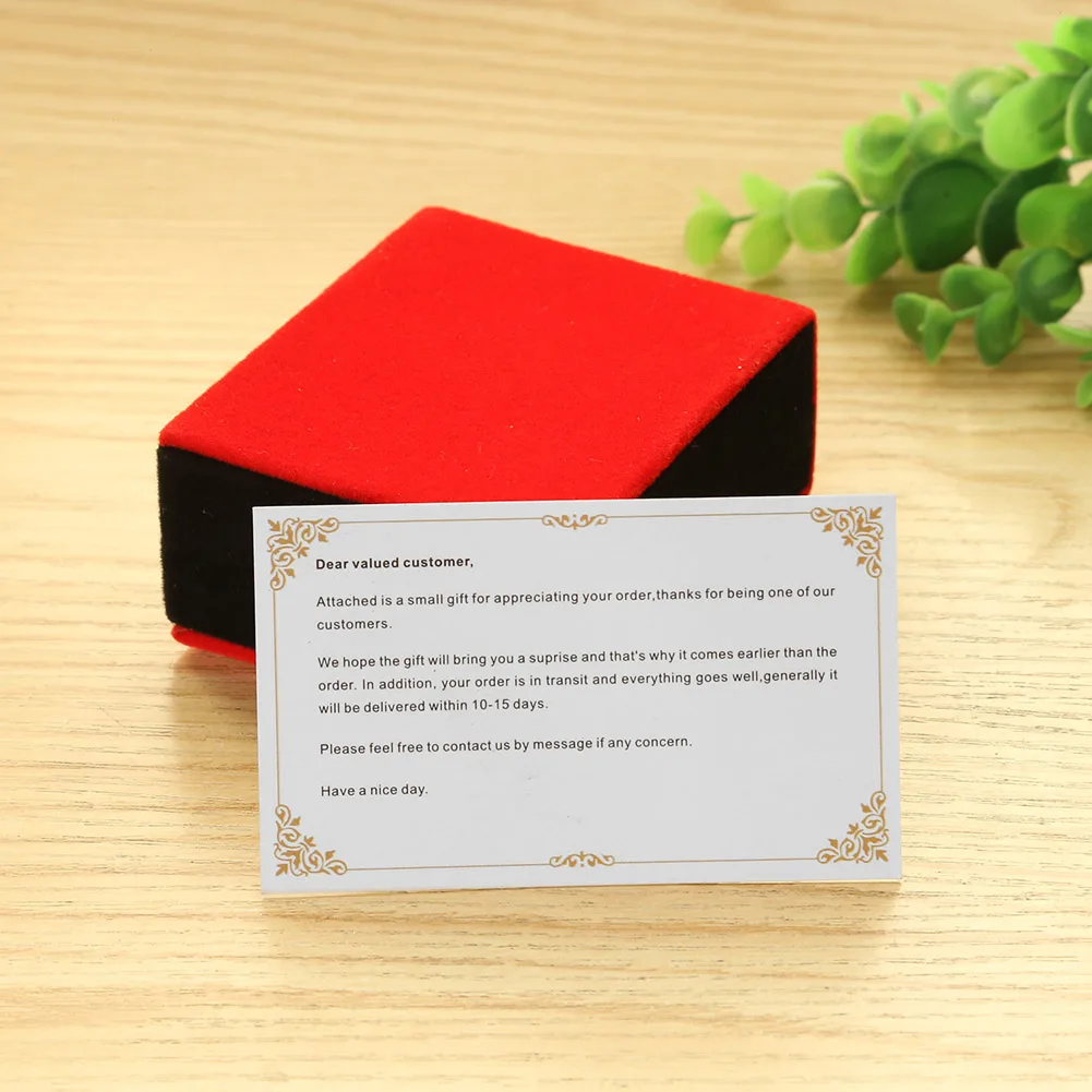 Customer Gift Card Fashion Thank You Postcard Exquisite Art Crafts Elegant Multi-function Creative Funny Packaging Decoration