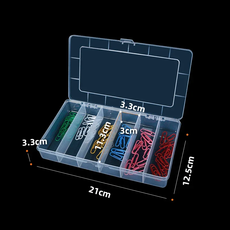 6 Grid Rectangular Storage Box PP Plastic Transparent Box Lure Fishing Gear Storage Containers Pearl Jewelry Hardware Tools 5