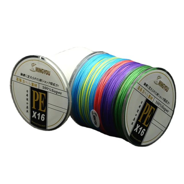 High Quality 16 Braided 100m Carp Sturgeon Fishing Line 3-30# Pe