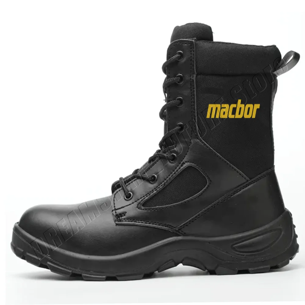 

For Macbor 2022 2023 2024 Motorcycle military boots stab proof and anti smashing desert combat adventure shoes