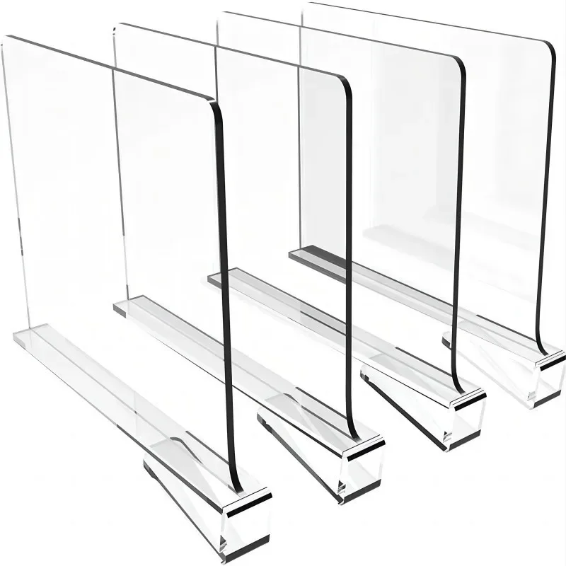 

Acrylic Partition Board Transparent Bag Clothing Baffle Cabinet Storage Partition Board Shelf Segmentation Cabinet Organizer