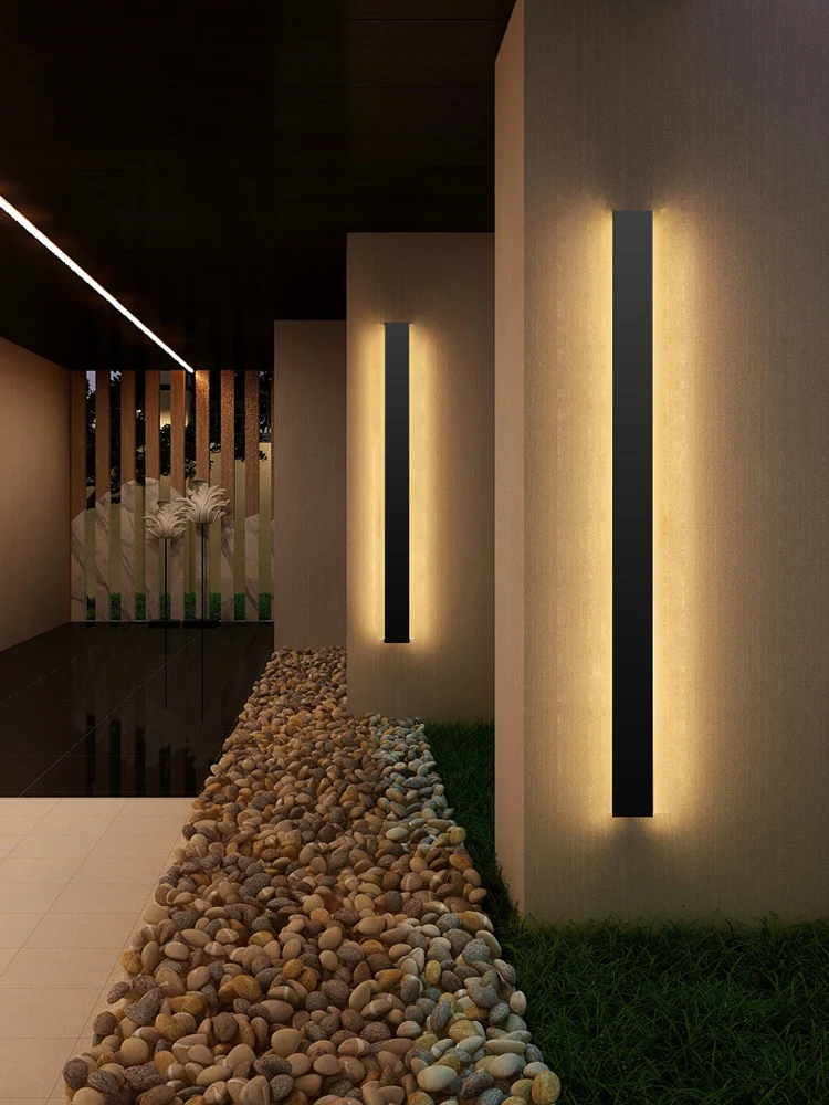 Taśma wodoodporna na zewnątrz oświetlenie naścienne LED wysokiej klasy dom mieszkalny na werandę ogrodową oświetlenie ścienne 110 v22 0V oświetlenie ściana zewnętrzna