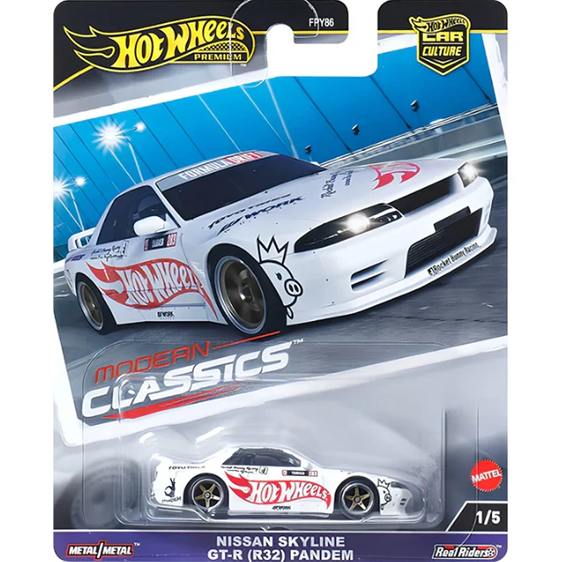 Hot Wheels Premium Car Culture Premium Modern Classics Nissan Skyline Pandem Subaru Forester STI Benz 190E 1/64 Model Toy FPY86 2