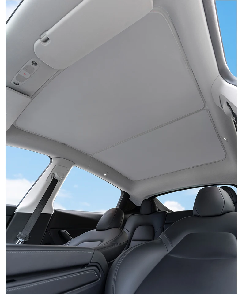 For tesla model 3 2019-2021 2022/model Y Glass roof Sunshade Front Rear Sunroof  Skylight Blind Shading Net sunroof sunshade custom plates