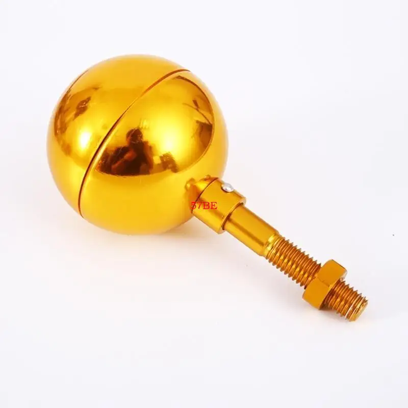 57BE Poles Toppers Sphere Ornament Gold Aluminum Flagpole Sphere Toppers Ornament Weather proof Designs For Outdoor