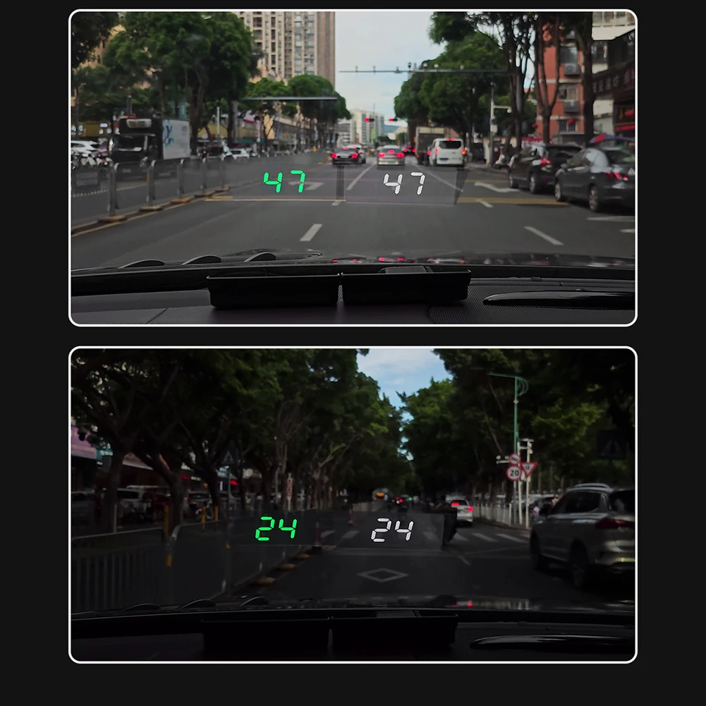Car Digital Speed HUD GPS Head Up Display Speedometer Odometer car hud display car head up display speed gauges speed meter Plug-and-play Universal Interior Parts For All Cars/buses 1x KM/H